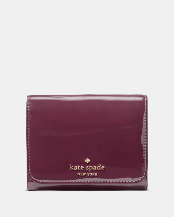 Kate Spade Outlet Patent Small L-zip Flap Wallet - Preorder