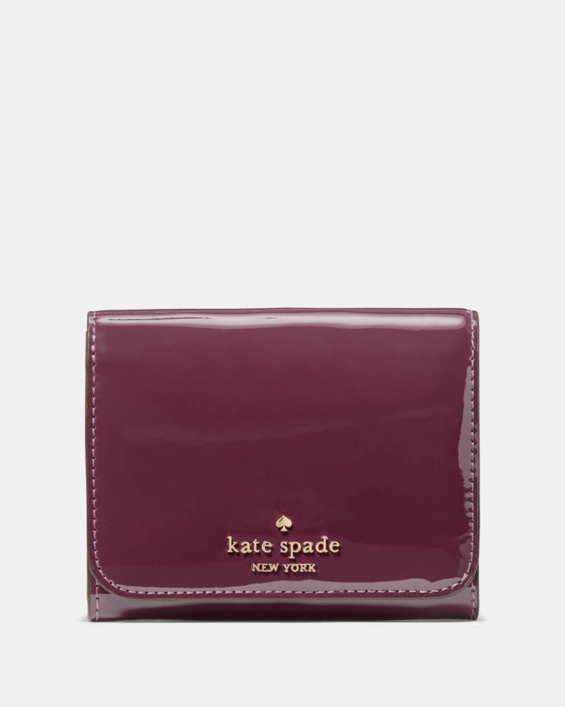 Kate Spade Outlet Patent Small L-zip Flap Wallet - Preorder