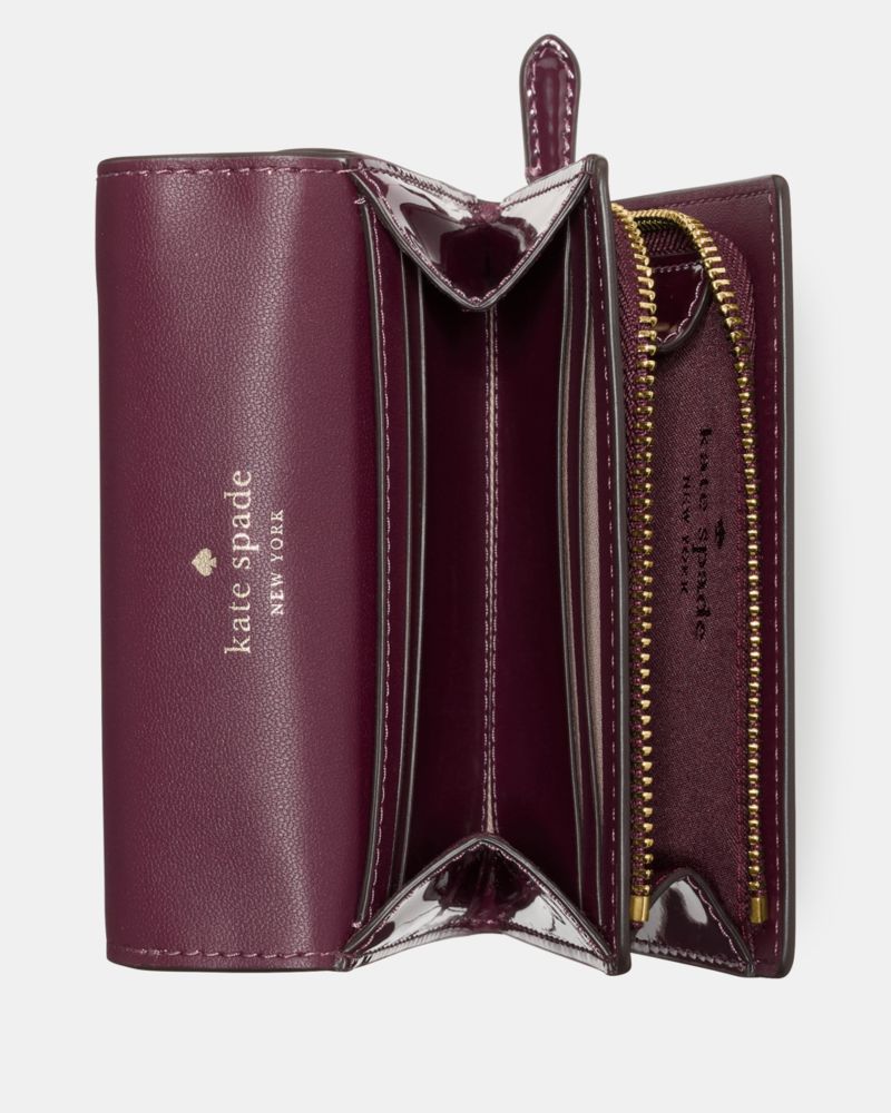Kate Spade Outlet Patent Small L-zip Flap Wallet - Preorder