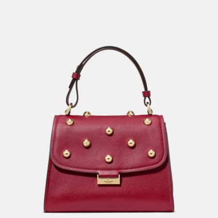 Kate Spade Outlet Riley Studded Small Top Handle Bag - Preorder — Red Jam