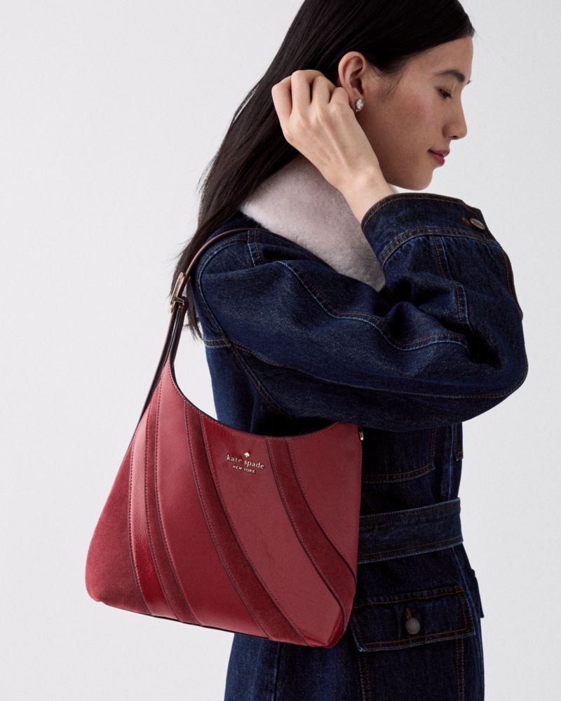 Kate Spade Outlet 454 Suede Mix Small Shoulder Bag - Preorder - Image 3