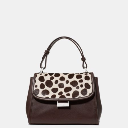 Kate Spade Outlet Riley Haircalf Small Top Handle Bag - Preorder — Natural Multi