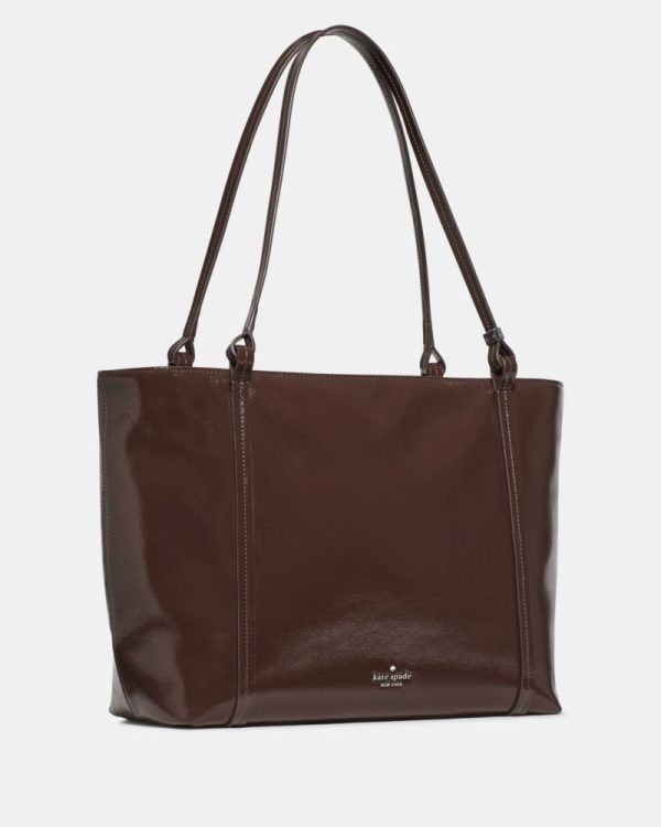 Kate Spade Outlet Marlowe Shiny Leather Tote Bag - Preorder