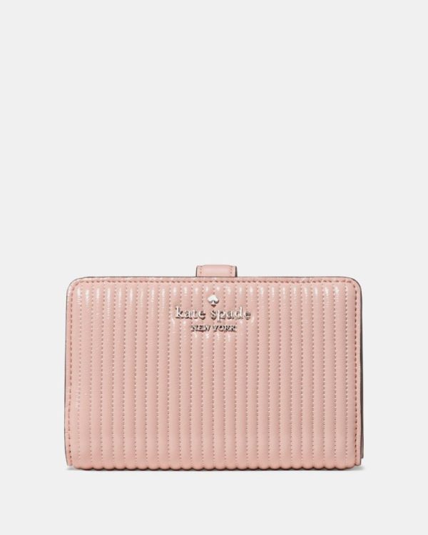 Kate Spade Outlet Shiny Quilted Medium Bifold Wallet - Preorder