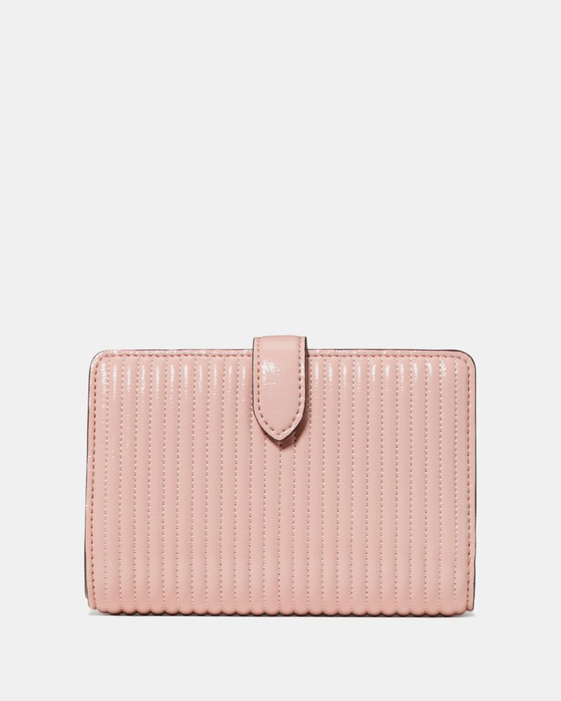 Kate Spade Outlet Shiny Quilted Medium Bifold Wallet - Preorder