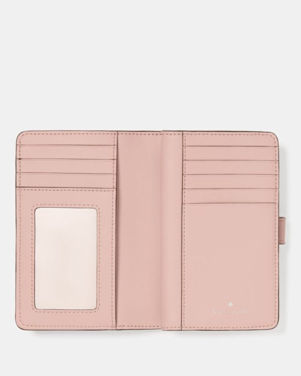 Kate Spade Outlet Shiny Quilted Medium Bifold Wallet - Preorder