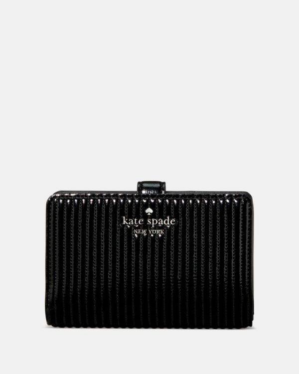 Kate Spade Outlet Shiny Quilted Medium Bifold Wallet - Preorder