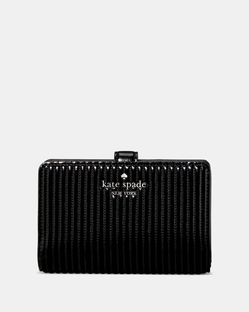 Kate Spade Outlet Shiny Quilted Medium Bifold Wallet - Preorder