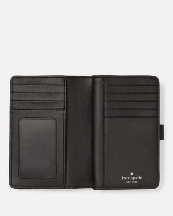 Kate Spade Outlet Shiny Quilted Medium Bifold Wallet - Preorder