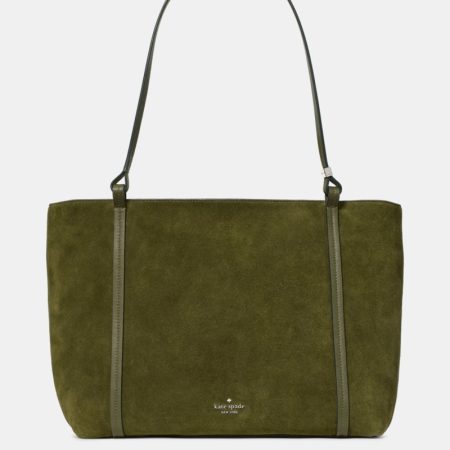 Kate Spade Outlet Marlowe Suede Tote Bag - Preorder — Enchanted Green