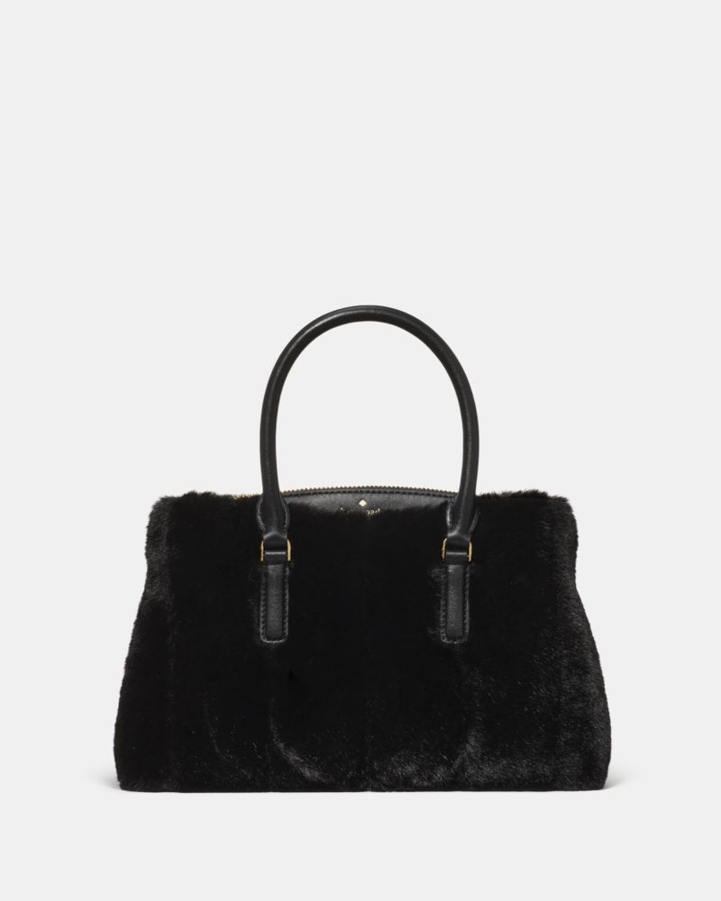 Kate Spade Outlet Thompson Street Faux Fur Small Satchel Bag - Preorder