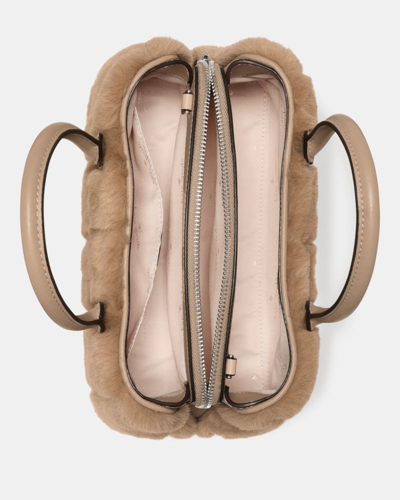 Kate Spade Outlet Thompson Street Faux Fur Small Satchel Bag - Preorder