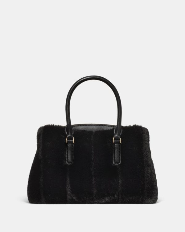 Kate Spade Outlet Thompson Street Faux Fur Small Satchel Bag - Preorder