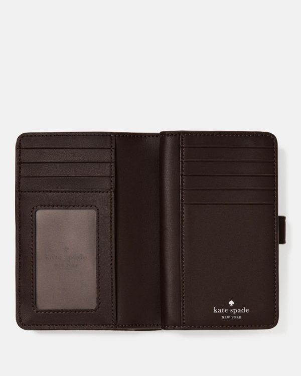 Kate Spade Outlet Quilted Suede Medium Bifold Wallet - Preorder