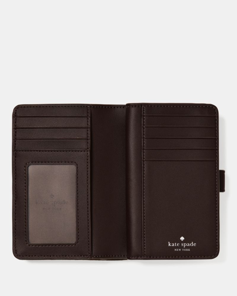 Kate Spade Outlet Quilted Suede Medium Bifold Wallet - Preorder