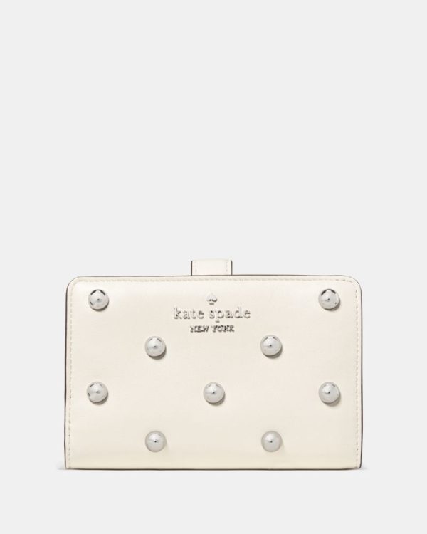 Kate Spade Outlet Studded Medium Bifold Wallet - Preorder