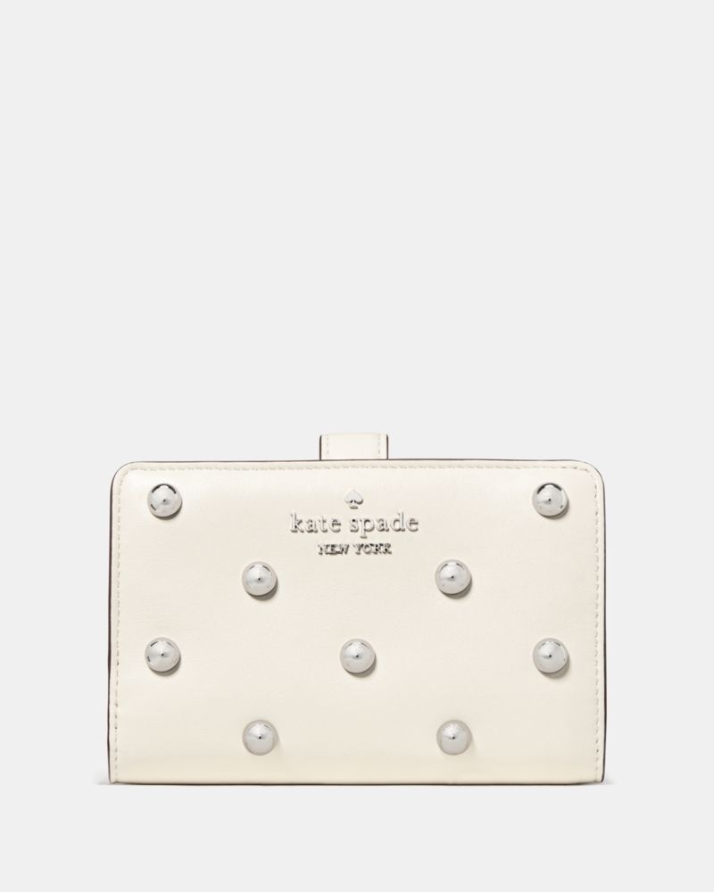 Kate Spade Outlet Studded Medium Bifold Wallet - Preorder
