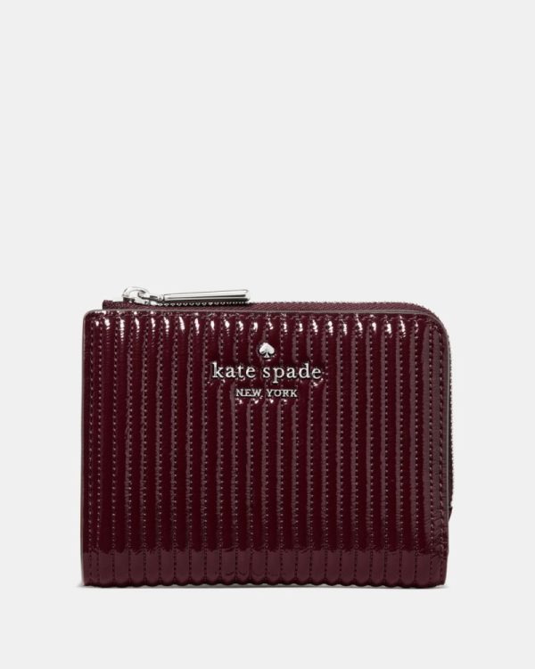 Kate Spade Outlet Shiny Quilted Small L-zip Wallet - Preorder