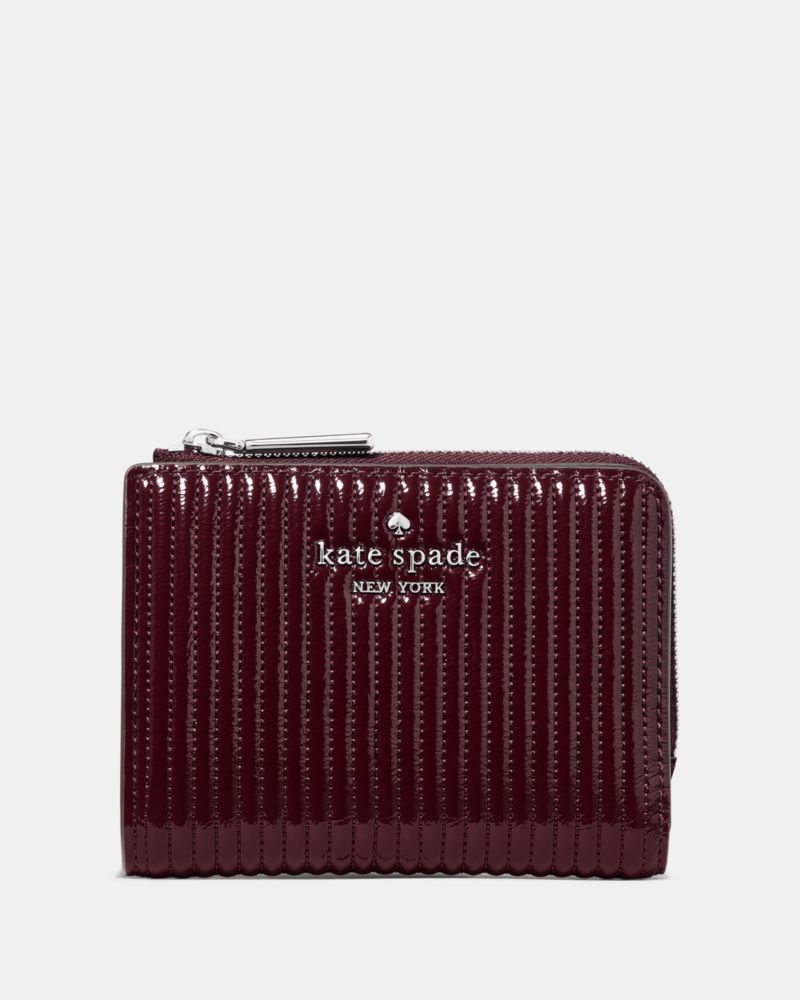 Kate Spade Outlet Shiny Quilted Small L-zip Wallet - Preorder