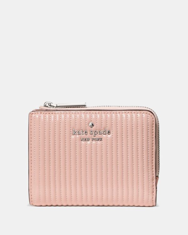 Kate Spade Outlet Shiny Quilted Small L-zip Wallet - Preorder