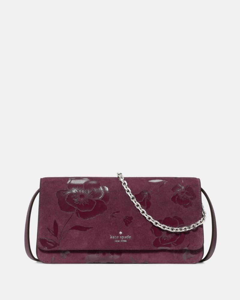 Kate Spade Outlet Ivy Floral Suede Crossbody Bag - Preorder
