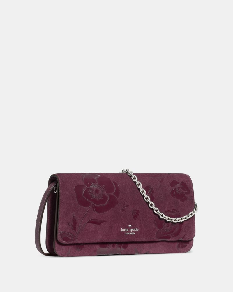 Kate Spade Outlet Ivy Floral Suede Crossbody Bag - Preorder