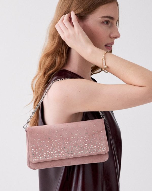 Kate Spade Outlet Ivy Studded Suede Crossbody Bag - Preorder