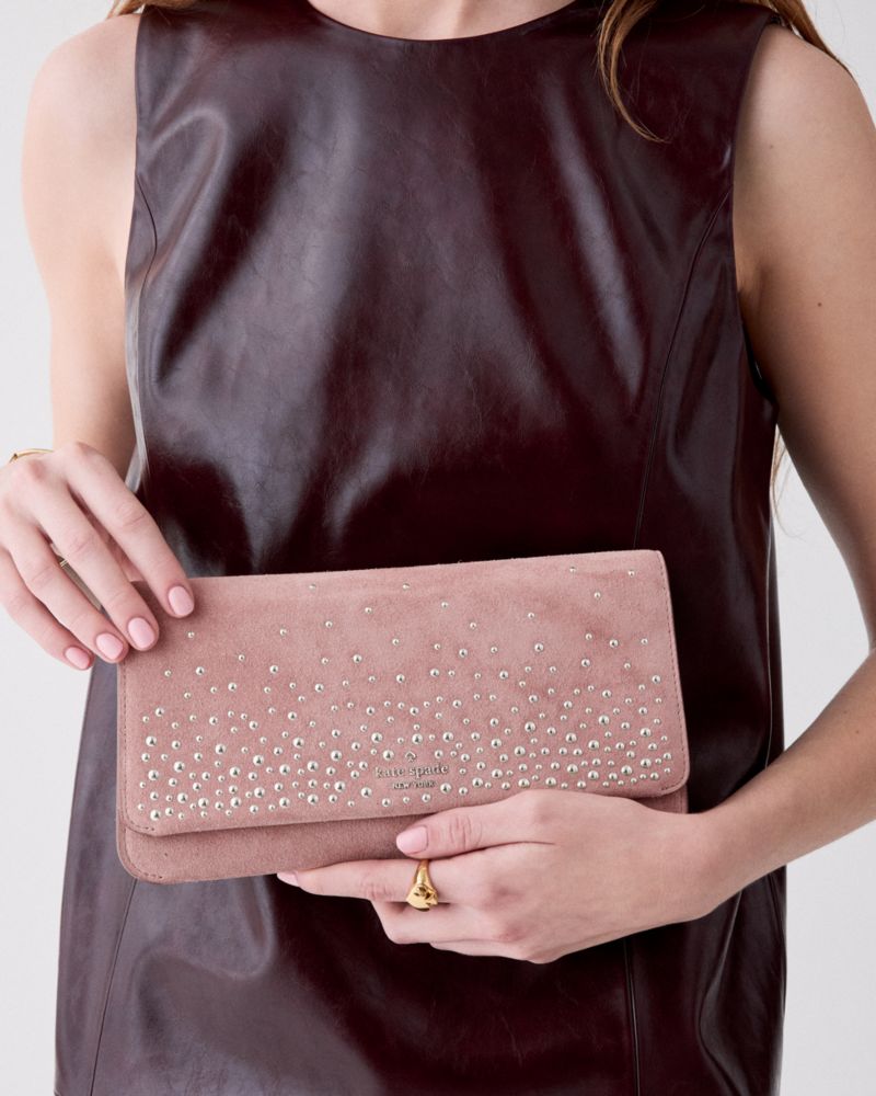 Kate Spade Outlet Ivy Studded Suede Crossbody Bag - Preorder - Image 7