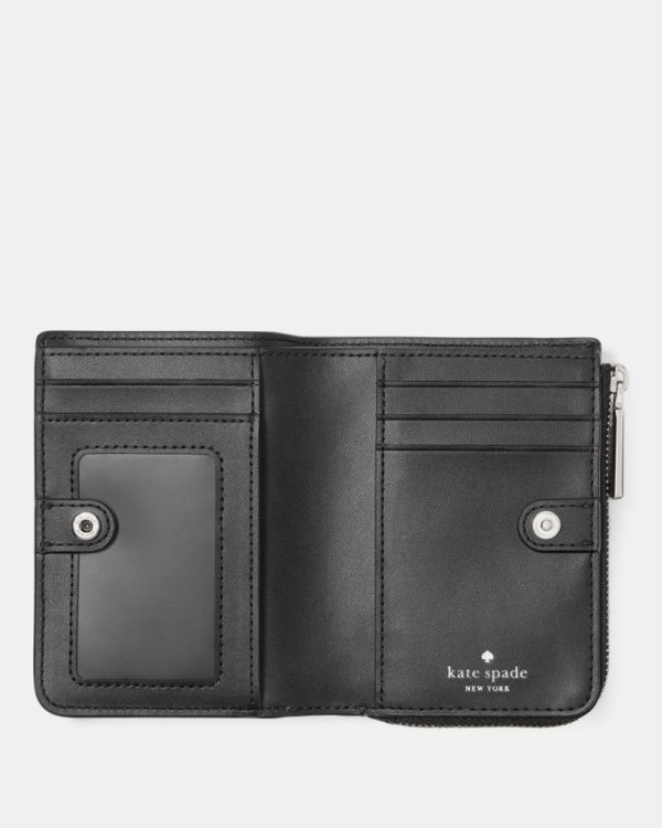 Kate Spade Outlet Floral Suede Small L-zip Wallet - Preorder