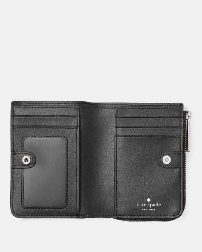 Kate Spade Outlet Floral Suede Small L-zip Wallet - Preorder