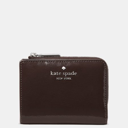 Kate Spade Outlet Shiny Leather Small L-zip Wallet - Preorder — Hot Fudge
