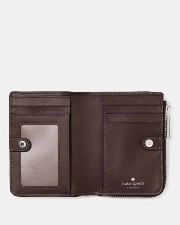 Kate Spade Outlet Shiny Leather Small L-zip Wallet - Preorder
