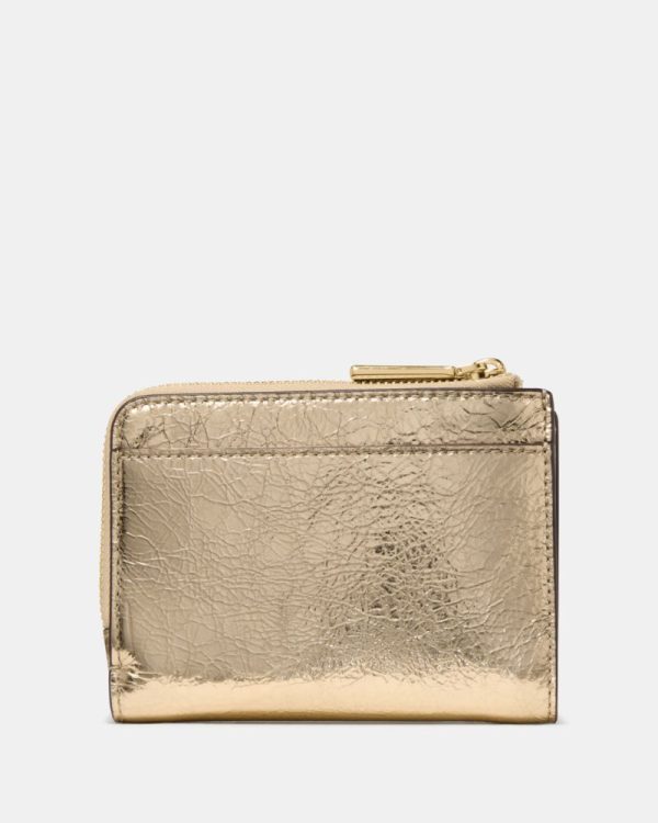 Kate Spade Outlet Metallic Small L-zip Wallet - Preorder