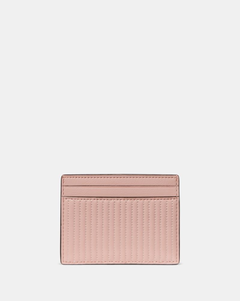 Kate Spade Outlet Shiny Quilted Small Slim Card Holder - Preorder