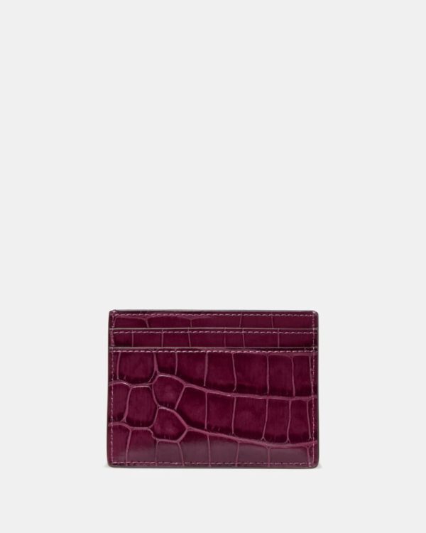 Kate Spade Outlet Croc Embossed Small Slim Card Holder - Preorder