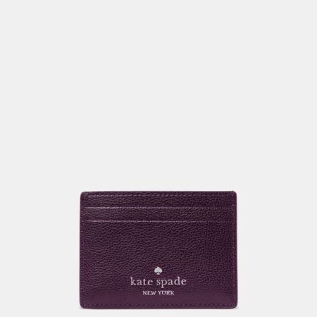 Kate Spade Outlet Small Slim Card Holder - Preorder — Jet Set Purple