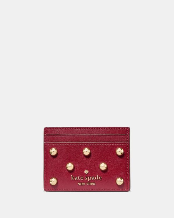 Kate Spade Outlet Studded Small Slim Card Holder - Preorder