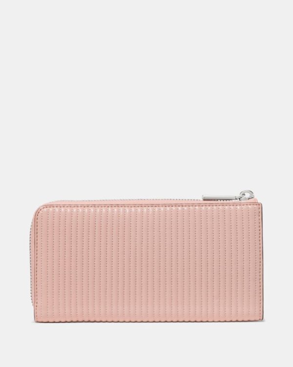Kate Spade Outlet Shiny Quilted Large Slim L-zip Wallet - Preorder