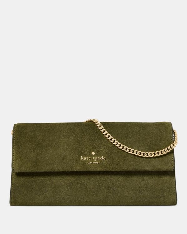 Kate Spade Outlet Scarlett Suede Wallet On Chain - Preorder