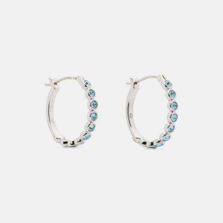 Kate Spade Outlet Full Circle Huggies - Preorder — Blue/Silver