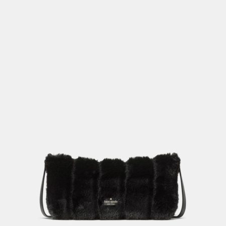 Kate Spade Outlet Lenox Faux Fur Mini Crossbody Bag - Preorder — Black