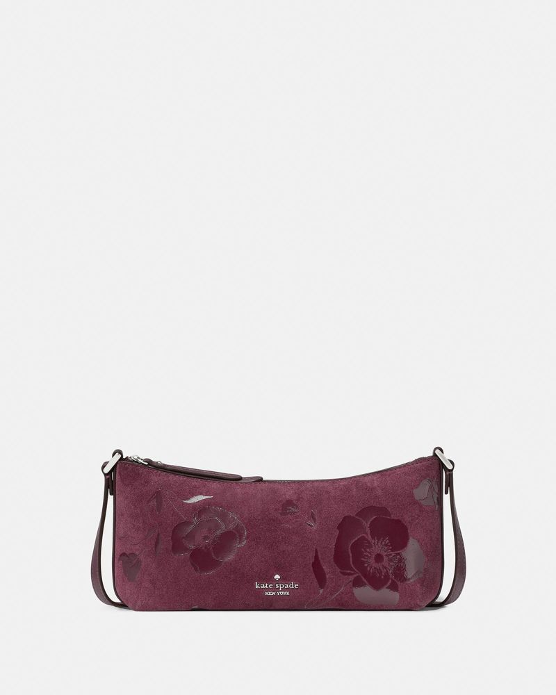 Kate Spade Outlet Lenox Floral Suede Mini Crossbody Bag - Preorder