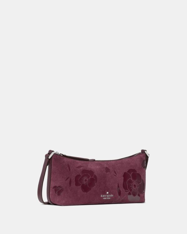 Kate Spade Outlet Lenox Floral Suede Mini Crossbody Bag - Preorder