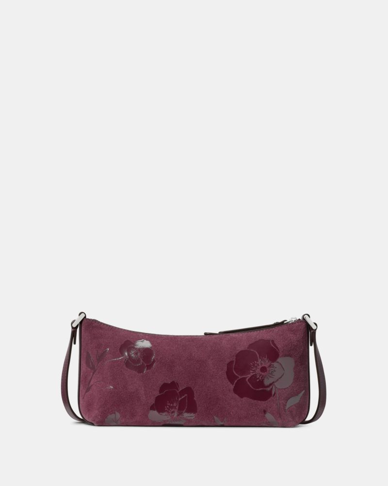 Kate Spade Outlet Lenox Floral Suede Mini Crossbody Bag - Preorder