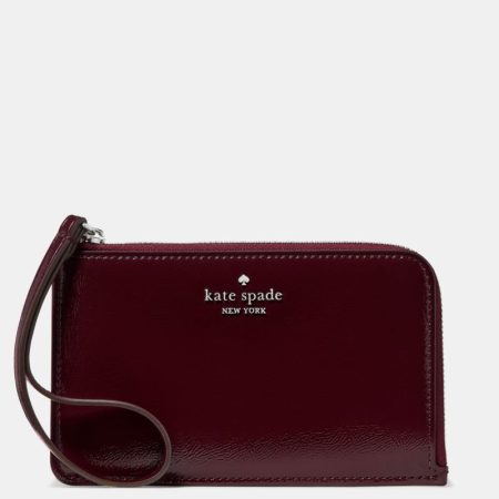 Kate Spade Outlet Lucy Shiny Small Wristlet - Preorder — Grenache