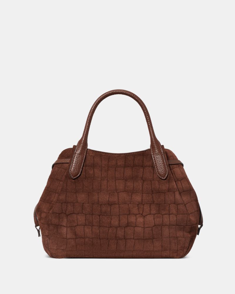 Kate Spade Outlet Dumpling Suede Croc Satchel Bag - Preorder