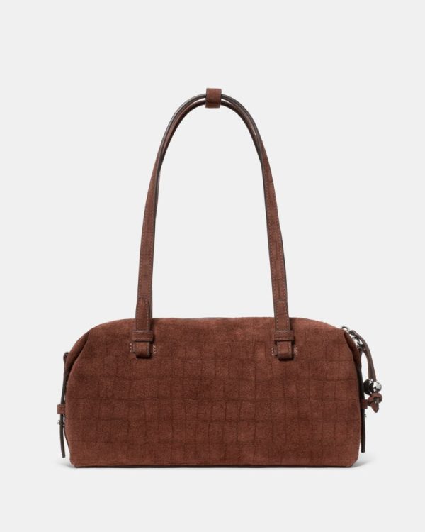 Kate Spade Outlet Billie Suede Croc Shoulder Bag - Preorder