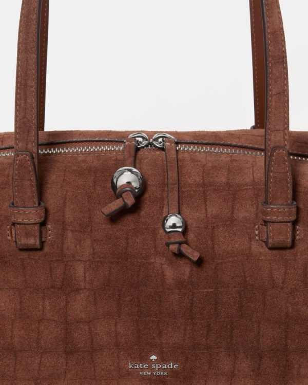Kate Spade Outlet Billie Suede Croc Shoulder Bag - Preorder