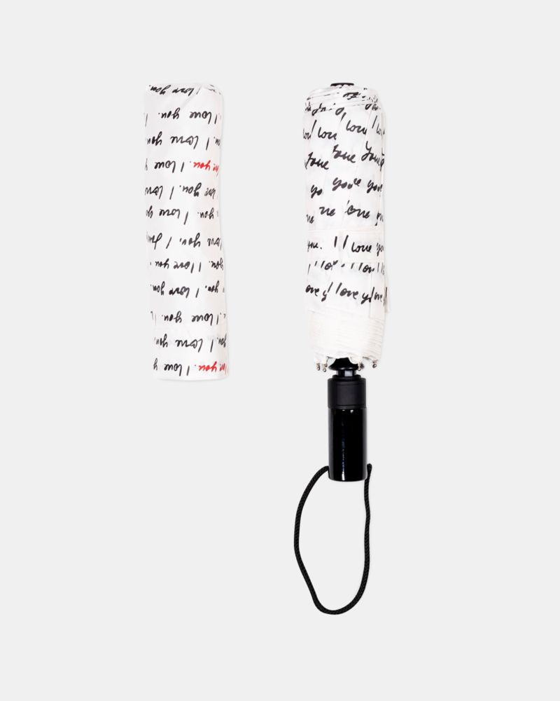 Kate Spade Outlet I Love You Travel Umbrella - Preorder - Image 3