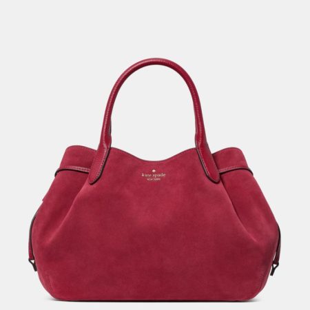 Kate Spade Outlet Dumpling Suede Large Satchel Bag - Preorder — Red Jam